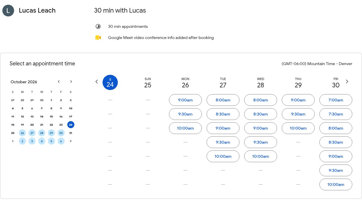 Booking a coaching call with our founder