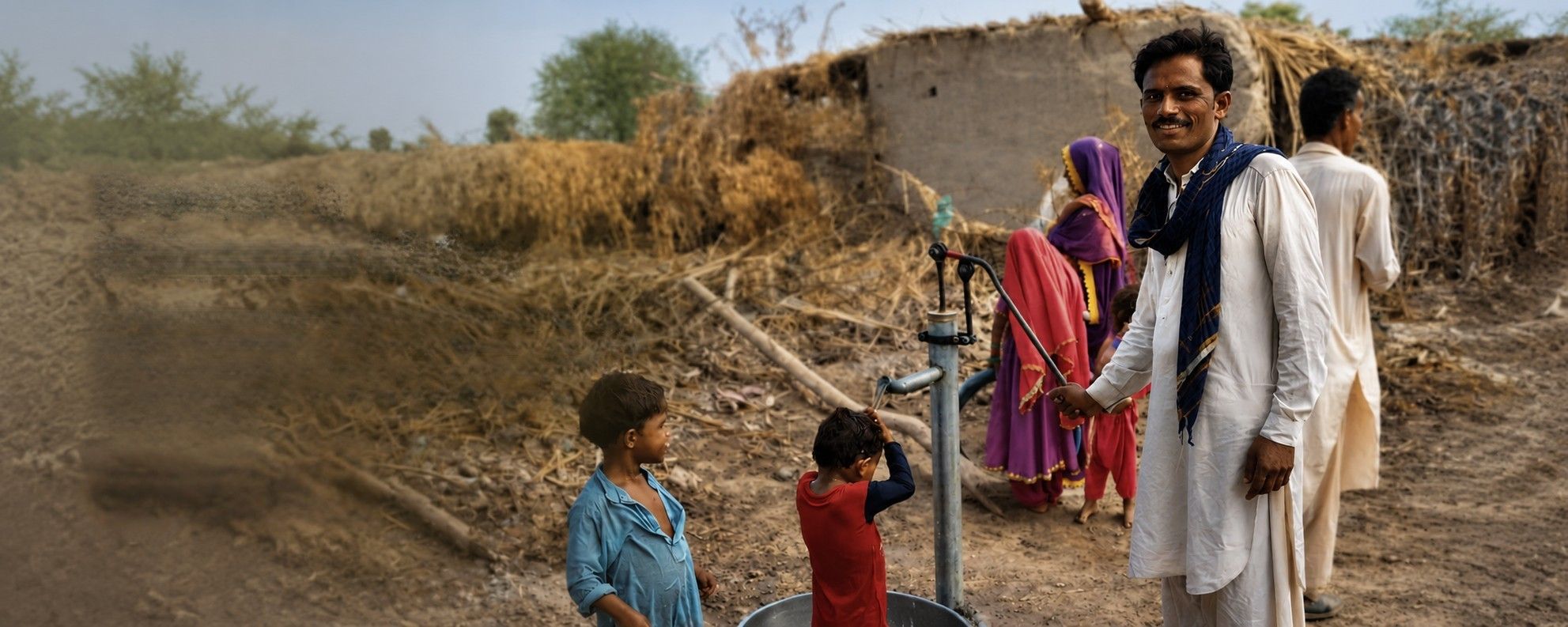 One Way ministry leaders serving families in a rural community